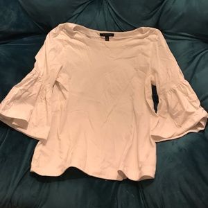 Bell-Sleeved White Shirt